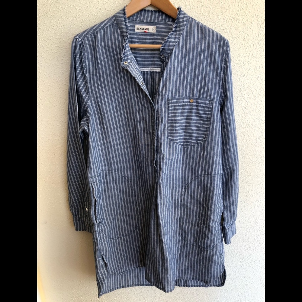 BlankNYC striped tunic shirt dress